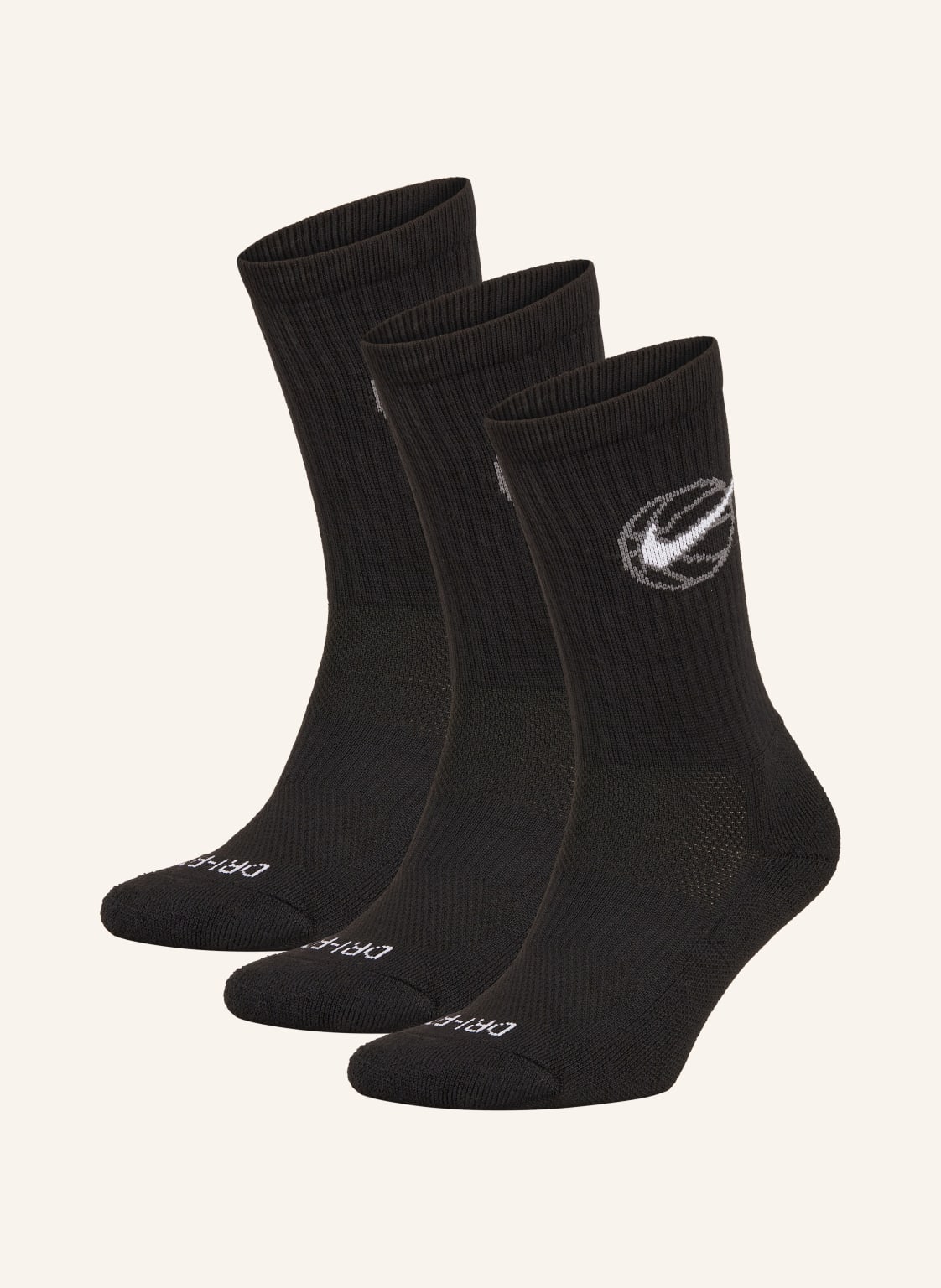 Nike 3er-Pack Sportsocken Everyday Crew schwarz Nike 3er-Pack Sportsocken Everyday Crew schwarz von Nike