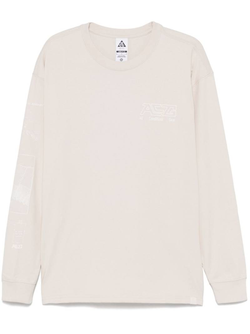 Nike ACG long-sleeve T-shirt - Neutrals von Nike