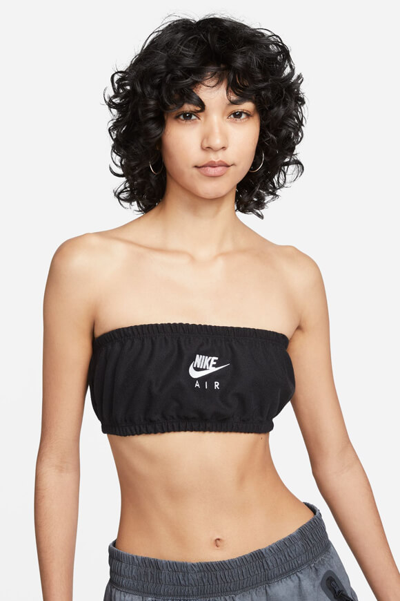 Nike Air Bandeau Crop Top | Schwarz | Damen  | S von Nike
