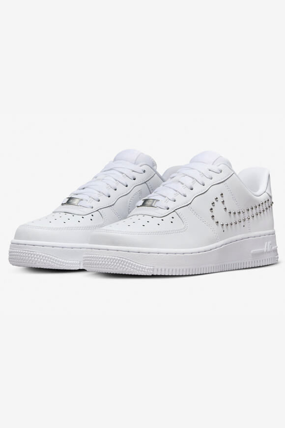 Nike Air Force 1 '07 Sneaker | White + Chrome + Metallic Silver | Damen  | EU36.5 von Nike