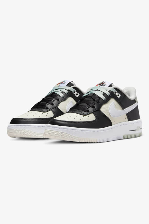 Nike Air Force 1 LV8 1 Sneaker | Black + Light Silver + Phantom | Jungen  | EU36 von Nike