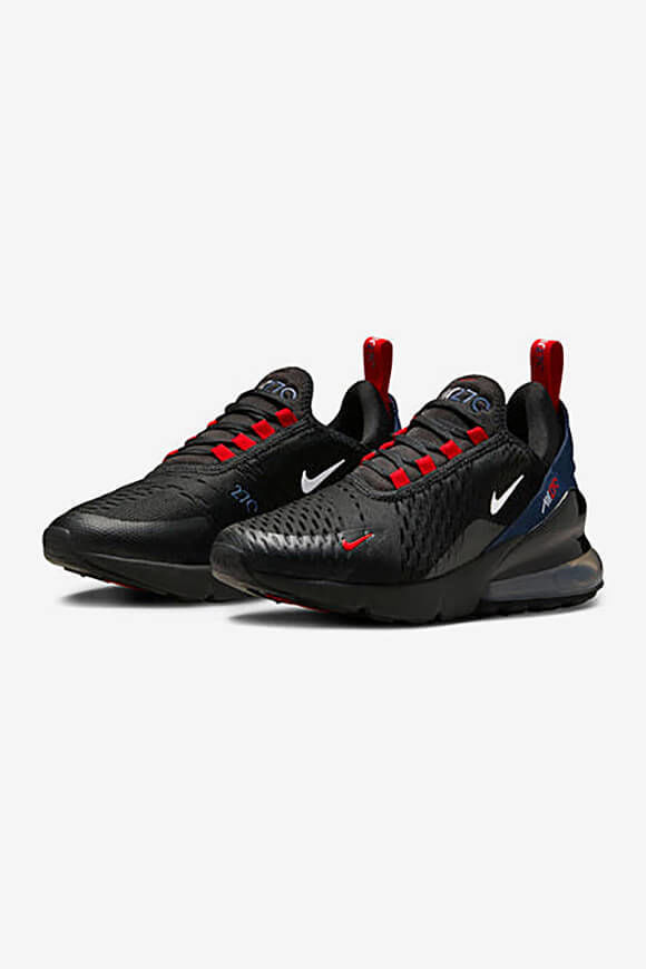 Nike Air Max 270 Sneaker | Black + White + Midnight Navy | Jungen  | EU36.5 von Nike