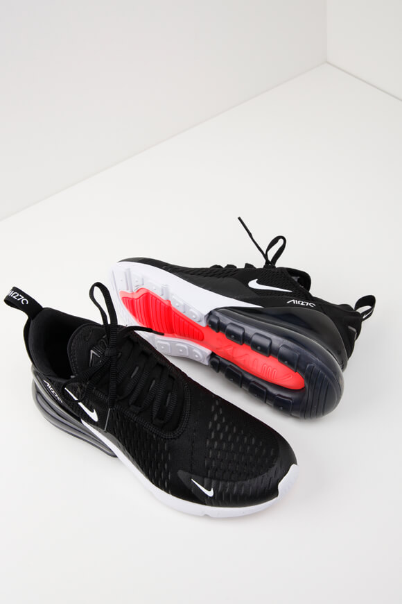 Nike Air Max 270 Sneaker | Black + White + Solar Red | Herren  | EU39 von Nike