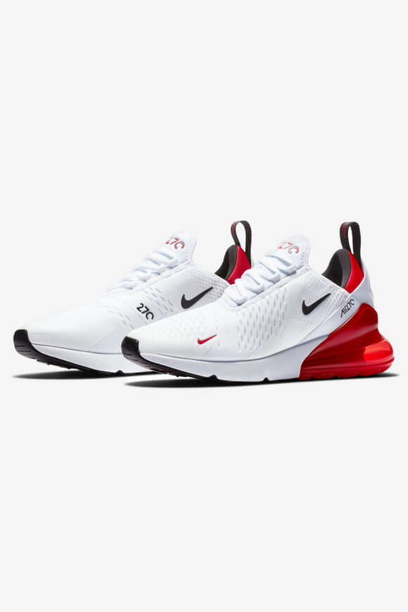 Nike Air Max 270 Sneaker | White + Black + University Red | Herren  | EU41 von Nike