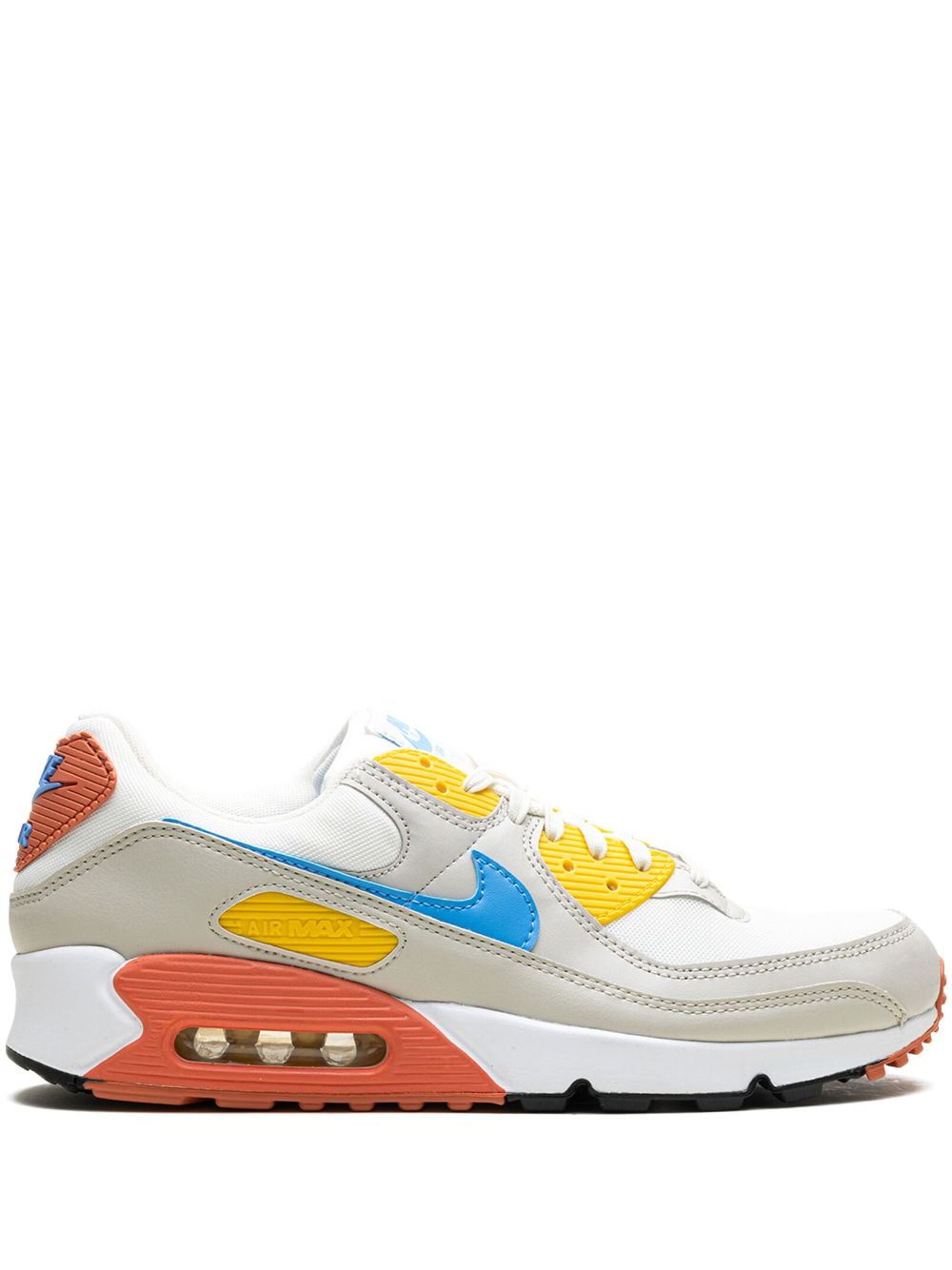 Nike Air Max 90 "Summit White/Light Bone/Vivid Sulphur/University Blue" sneakers - Neutrals von Nike