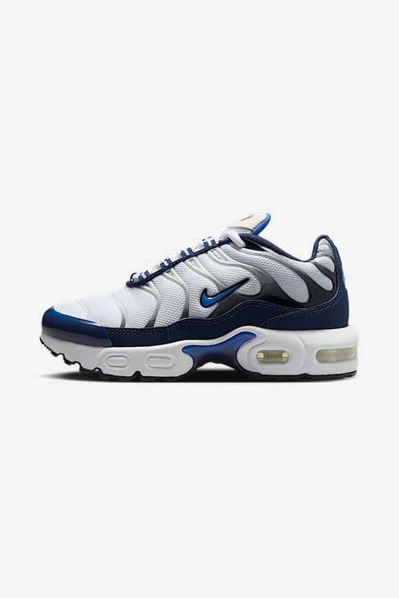 Nike Air Max Plus Kids Sneaker | White + Hyper Royal | Jungen  | EU33 von Nike