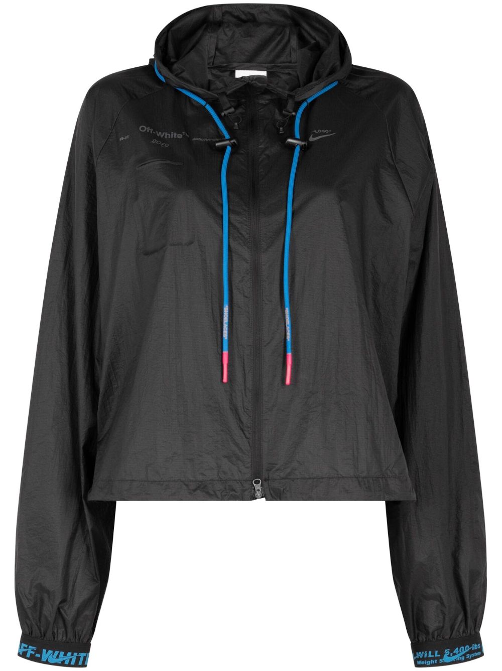 Nike Arrows-motif hooded jacket - Black von Nike