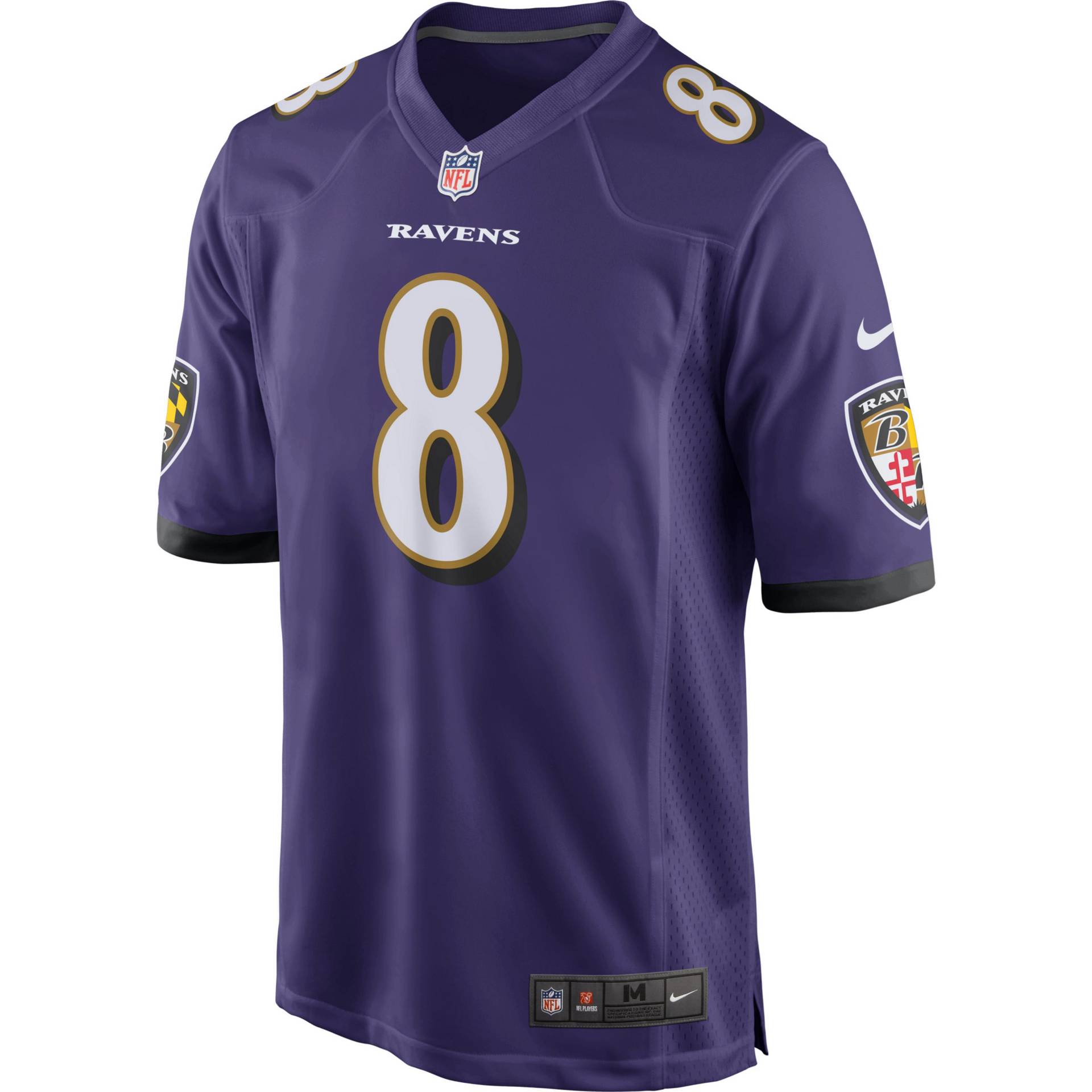 Nike Baltimore Ravens Lamar Jackson 8 Spielertrikot Herren von Nike