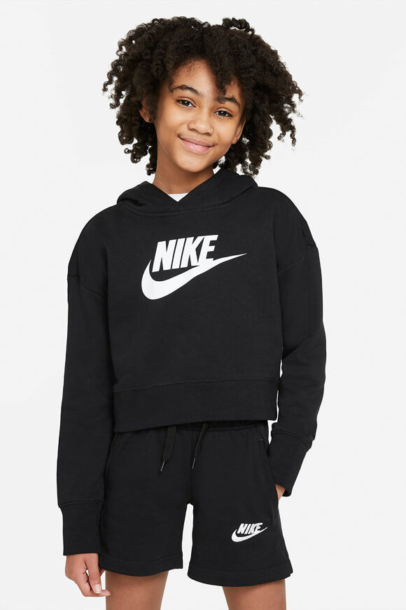 Nike Club Crop Kapuzensweatshirt | Black | Mädchen  | L von Nike