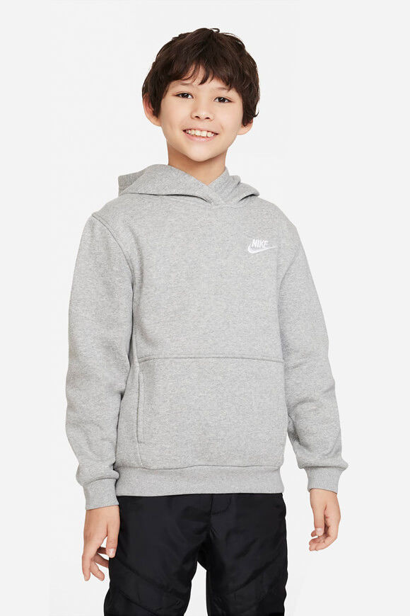 Nike Club Fleece Kapuzensweatshirt | Grey Heather | Jungen  | L von Nike