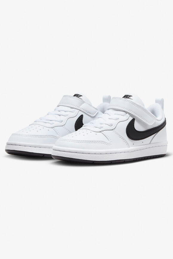 Nike Court Borough 2 Low Recraft Kids Sneaker | White + Black | Jungen  | EU32 von Nike