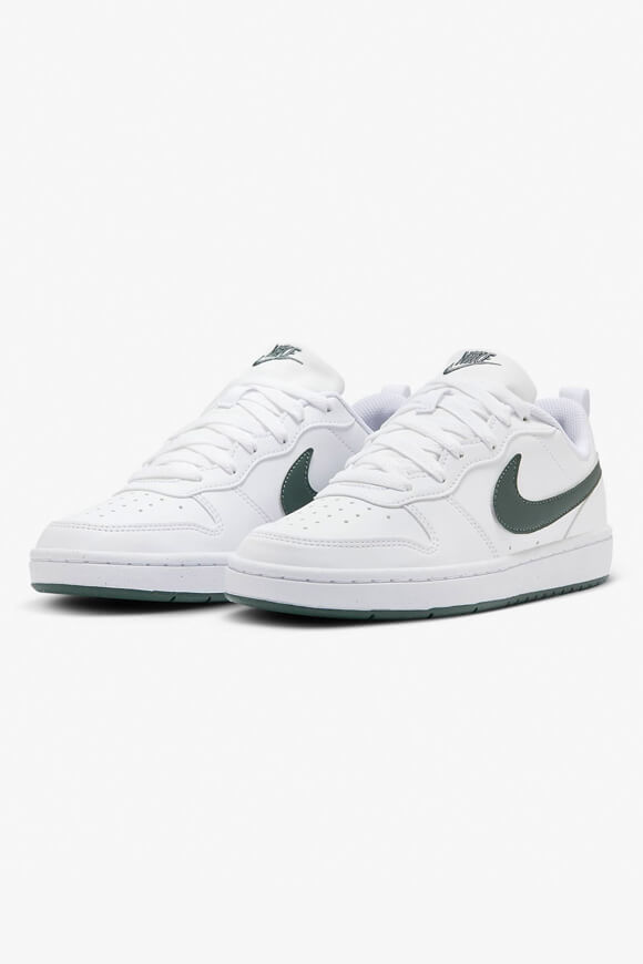 Nike Court Borough 2 Low Recraft Sneaker | White + Vintage Green | Jungen  | EU36 von Nike