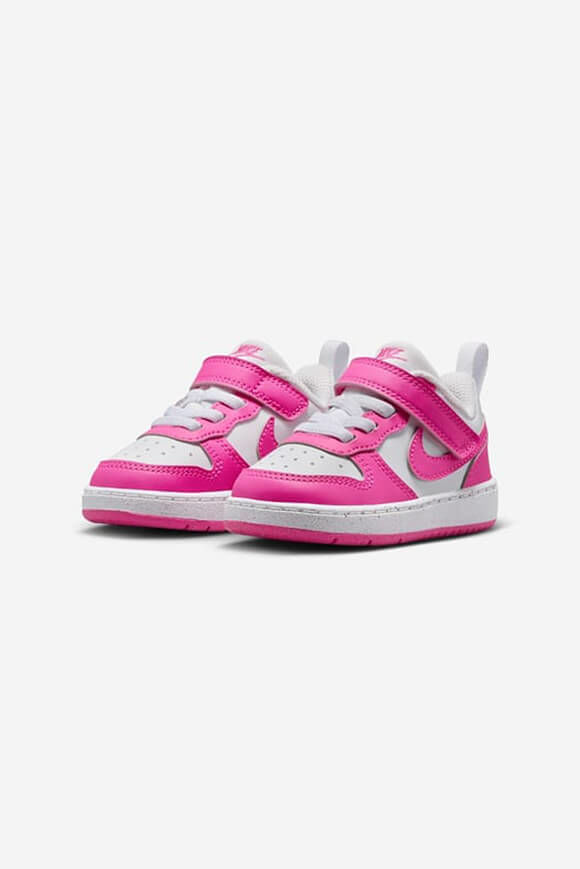 Nike Court Borough Low Recraft Baby Sneaker | White + Laser Fuchsia | Baby  | EU21 von Nike