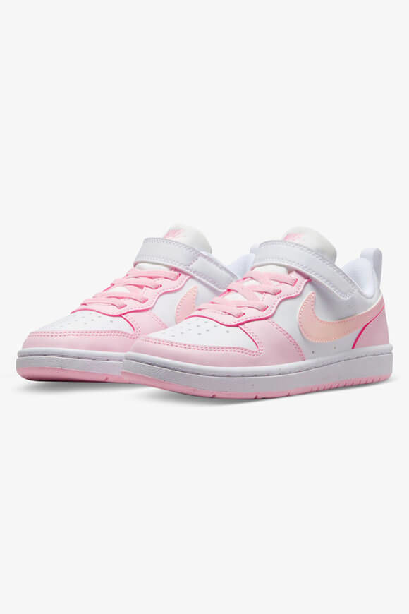 Nike Court Borough Low Recraft Kids Sneaker | White + Pink Foam | Mädchen  | EU30 von Nike