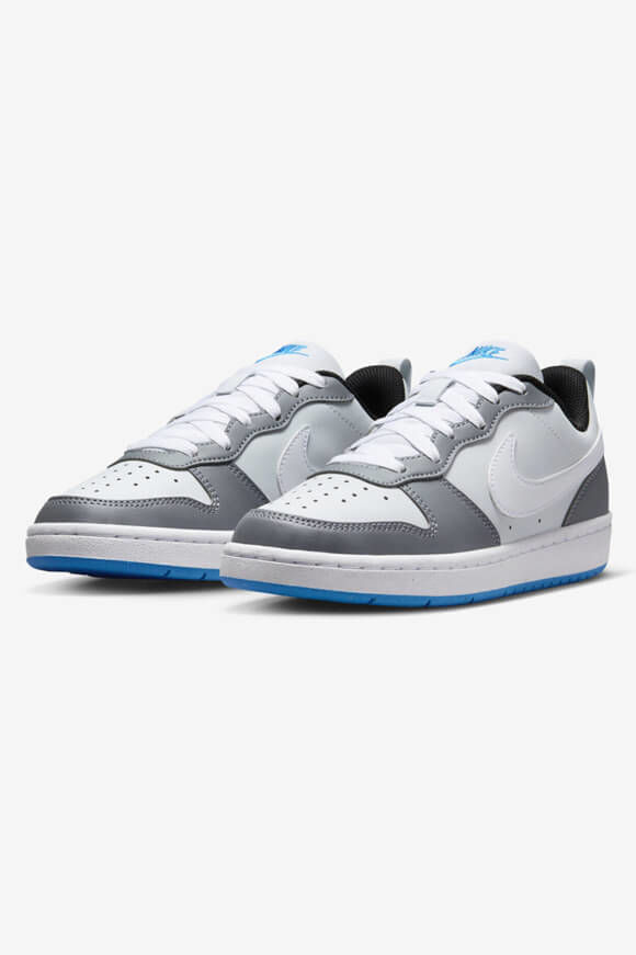 Nike Court Borough Low Recraft Sneaker | Pure Platinum + White + Cool Grey | Jungen  | EU35.5 von Nike