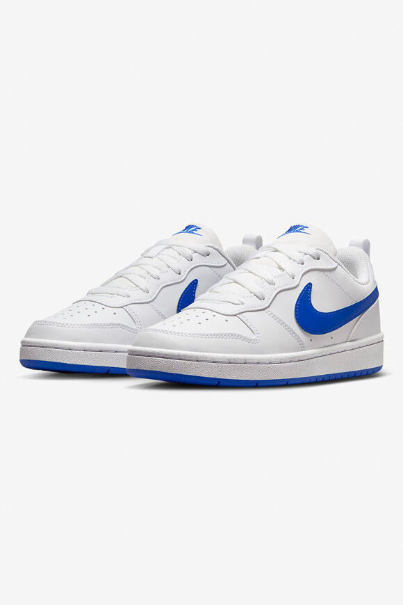 Nike Court Borough Low Recraft Sneaker | White + Hyper Royal | Jungen  | EU36 von Nike