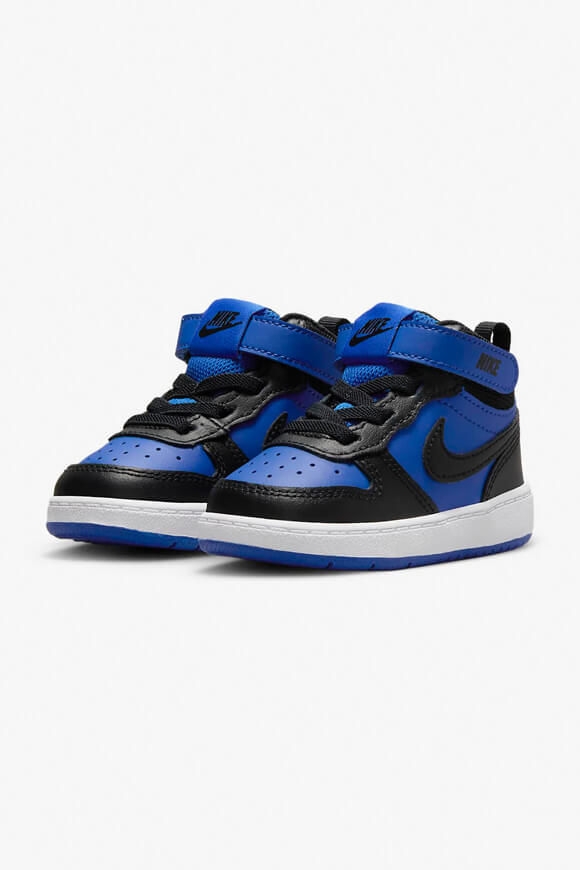 Nike Court Borough Mid 2 Baby Sneaker | Game Royal + Black + White | Baby  | EU19.5 von Nike