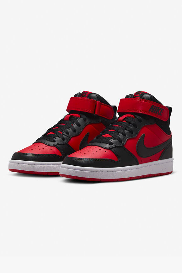 Nike Court Borough Mid 2 Sneaker | University Red + Black + White | Jungen | EU38.5 Nike Court Borough Mid 2 Sneaker | University Red + Black + White | Jungen | EU38.5 von Nike