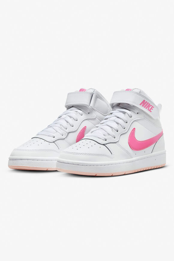 Nike Court Borough Mid 2 Sneaker | White + Pinksicle | Mädchen | EU36 Nike Court Borough Mid 2 Sneaker | White + Pinksicle | Mädchen | EU36 von Nike