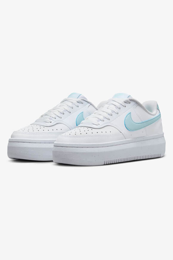 Nike Court Vision Alta Sneaker | White + Glacier Blue | Damen  | EU37.5 von Nike