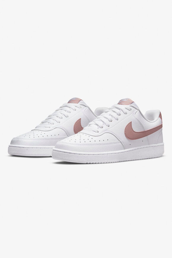 Nike Court Vision Low NN Sneaker | White + Pink Oxford | Damen  | EU36.5 von Nike