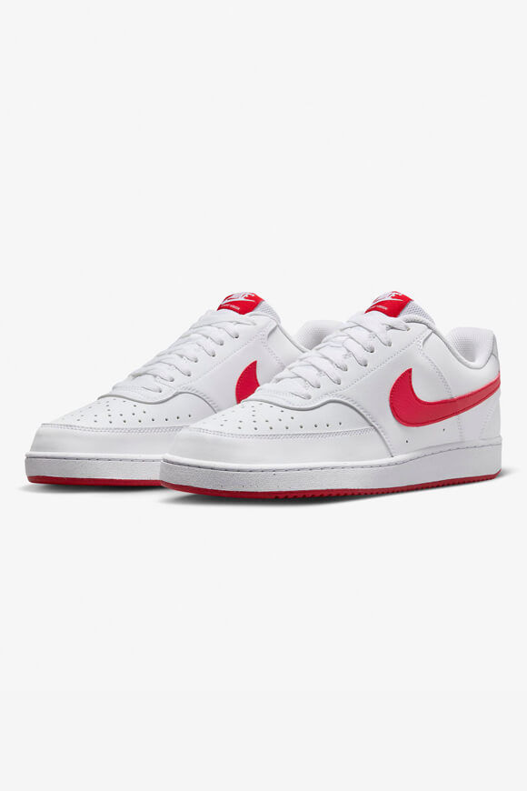 Nike Court Vision Low NN Sneaker | White + University Red | Herren  | EU38.5 von Nike