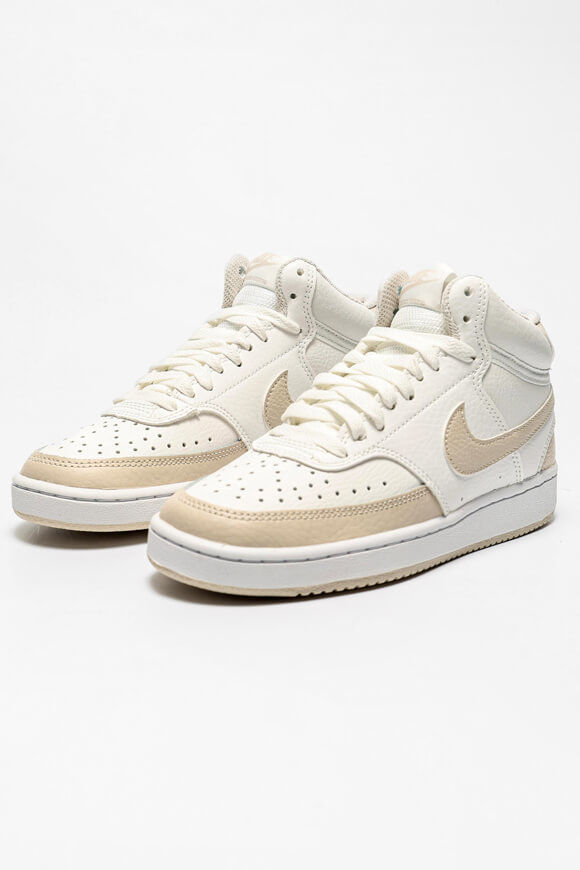 Nike Court Vision Mid Sneaker | Summit White + Light Orewood Brown | Damen  | EU36.5 von Nike