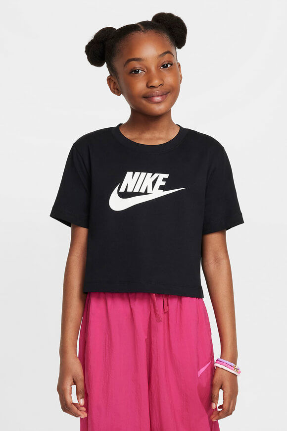 Nike Crop T-Shirt | Black | Mädchen  | L von Nike