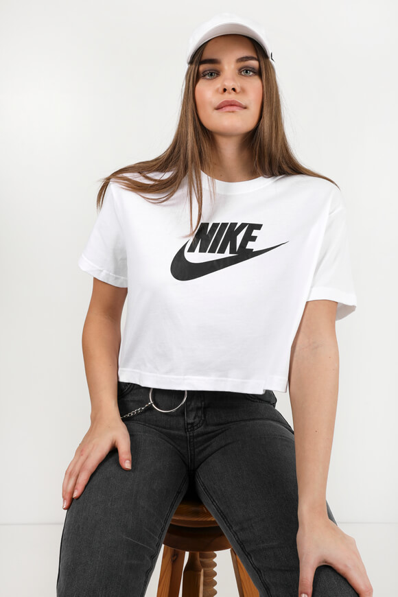 Nike Crop T-Shirt | Weiss | Damen  | L von Nike