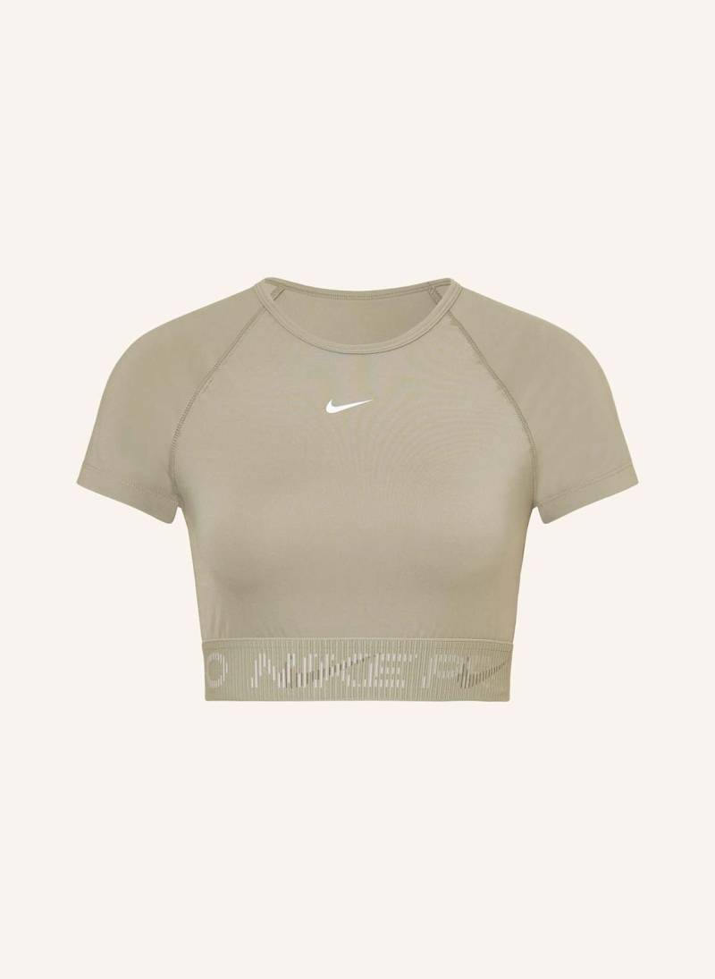 Nike Cropped-Shirt Nike Pro gruen von Nike