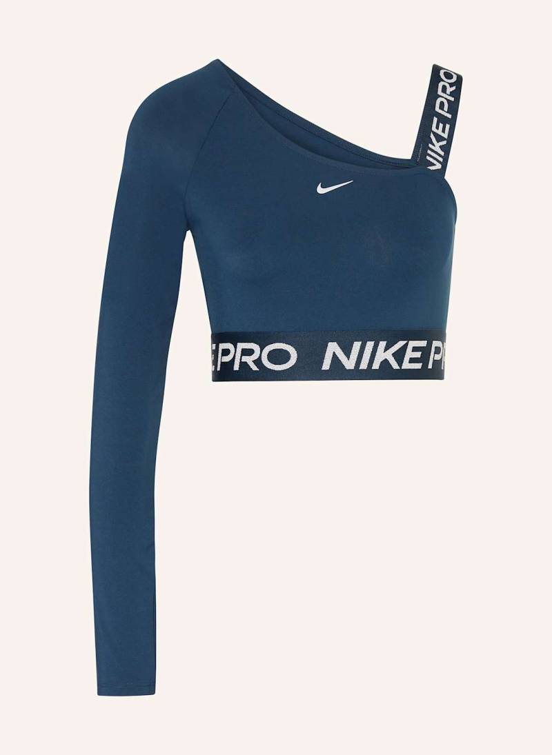 Nike Cropped-Top Dri-Fit Shine blau von Nike