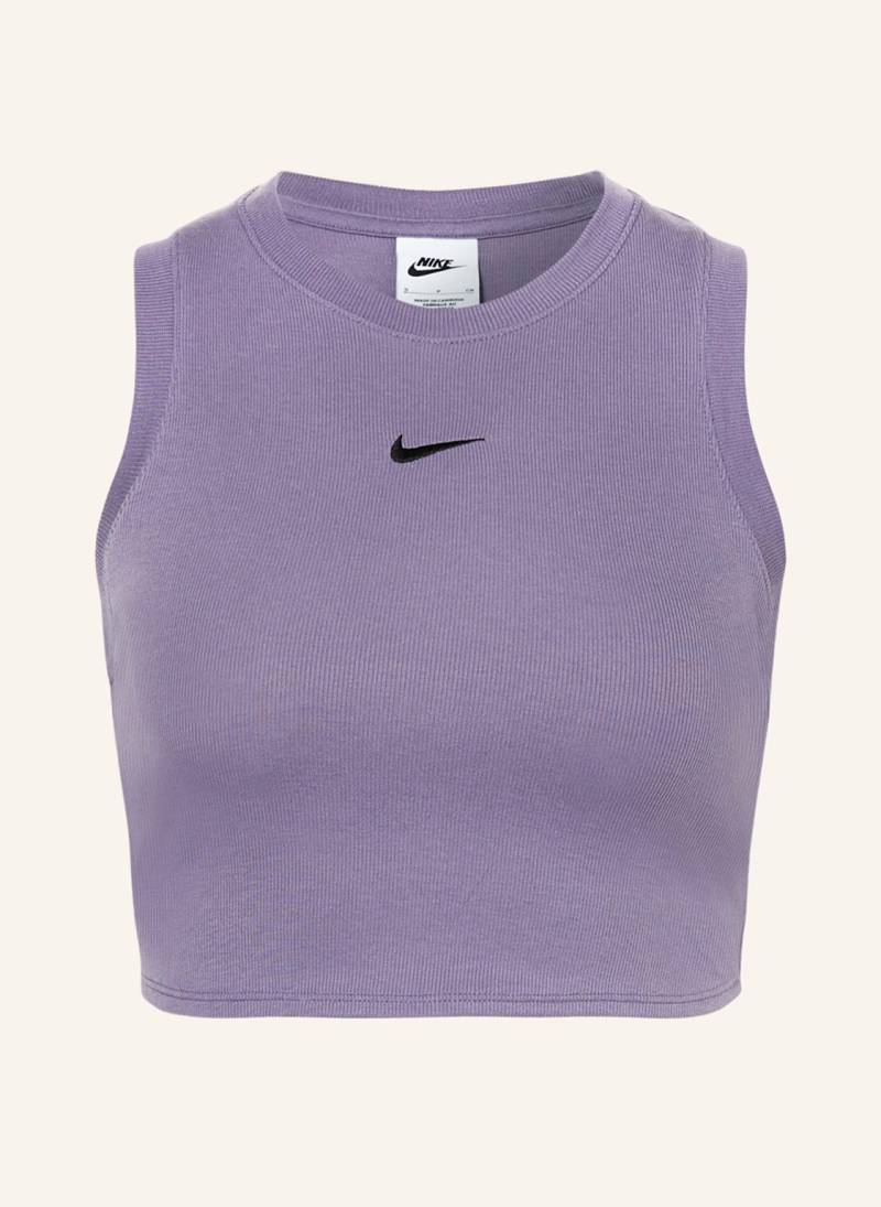 Nike Cropped-Top Essentials lila von Nike