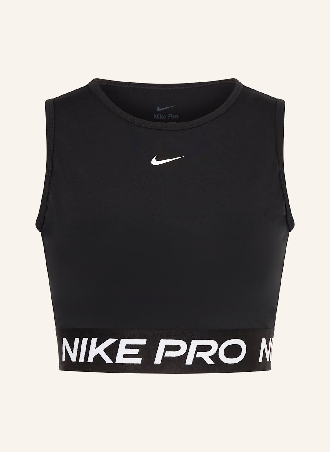 Nike Cropped-Top Pro 365 Dri-Fit schwarz Nike Cropped-Top Pro 365 Dri-Fit schwarz von Nike