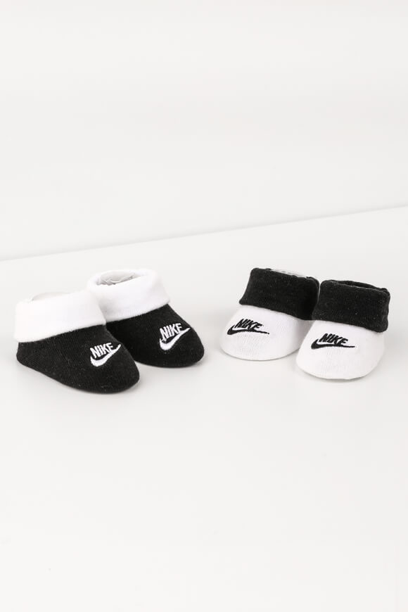 Nike Doppelpack Baby Söckchen | Schwarz + Weiss | Baby  | 12 von Nike