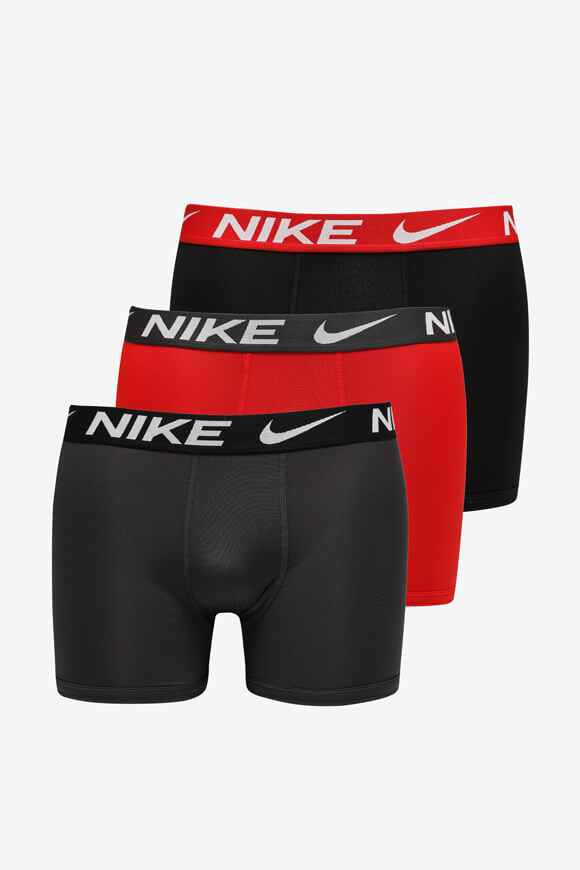Nike Dreierpack Boxershorts | Black + University Red | Jungen  | M von Nike