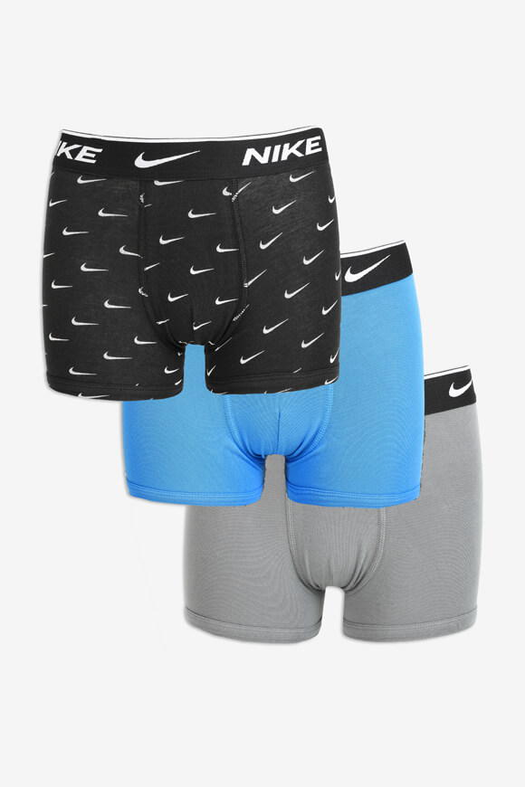 Nike Dreierpack Boxershorts | Cool Grey + Black + Blue | Jungen  | L von Nike