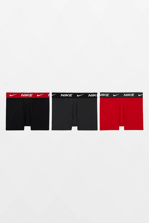 Nike Dreierpack Boxershorts | University Red + Anthracite + Black | Jungen  | L von Nike