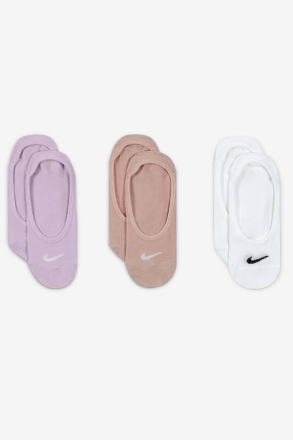 Nike Dreierpack Füsslinge | White + Old Rose + Lilac | Damen  | EU34-38 von Nike