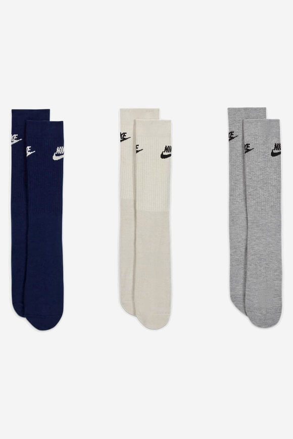 Nike Dreierpack Socken | Navy + Grey | unisex  | EU34-38 von Nike