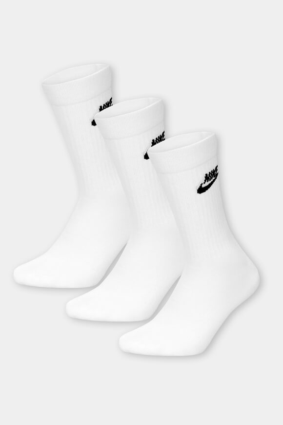 Nike Dreierpack Socken | Weiss + Schwarz | unisex  | XL von Nike