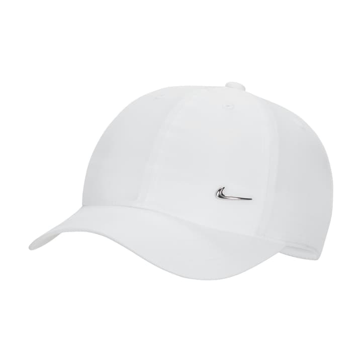 Nike Dri-FIT Club Metall Swoosh Cap weiss von Nike