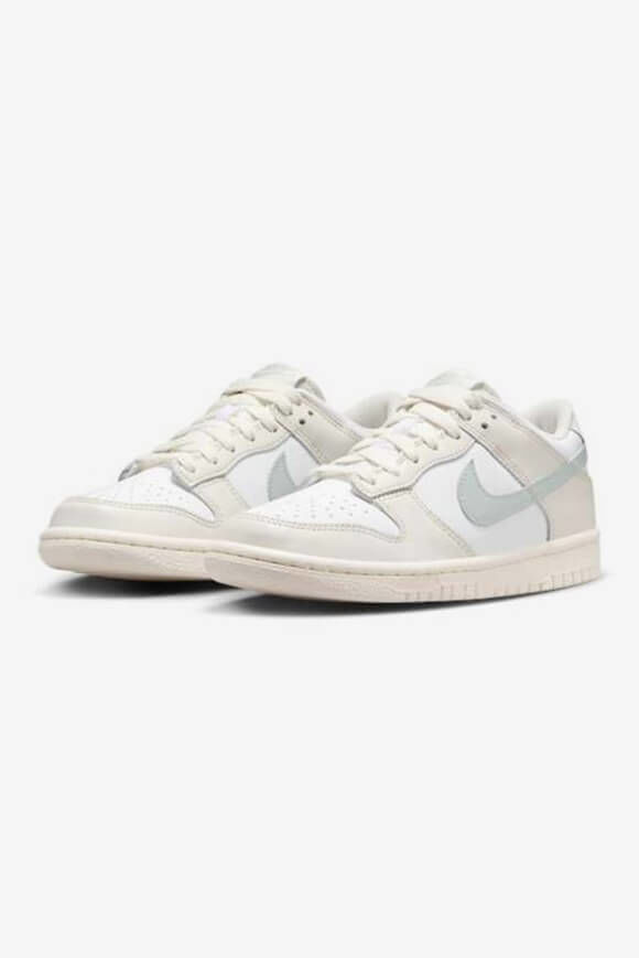 Nike Dunk Low Sneaker | White + Light Silver | Jungen  | EU36.5 von Nike