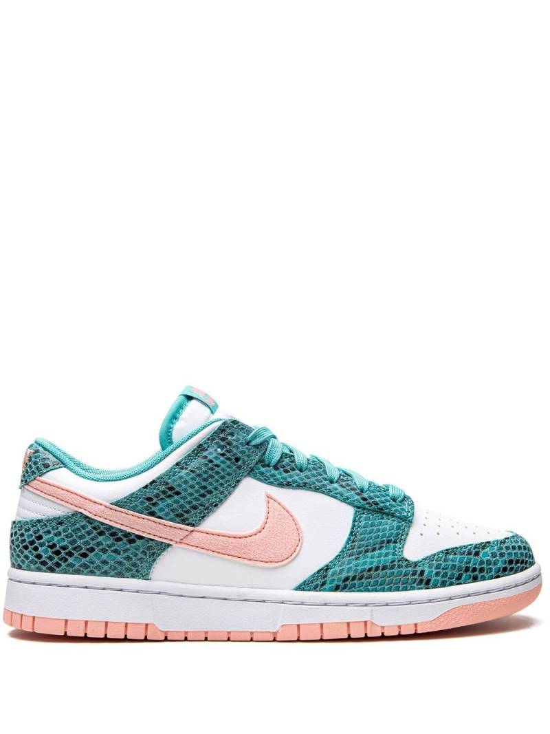 Nike Dunk Low Snakeskin "Washed Teal/Bleached Coral" sneakers - White von Nike