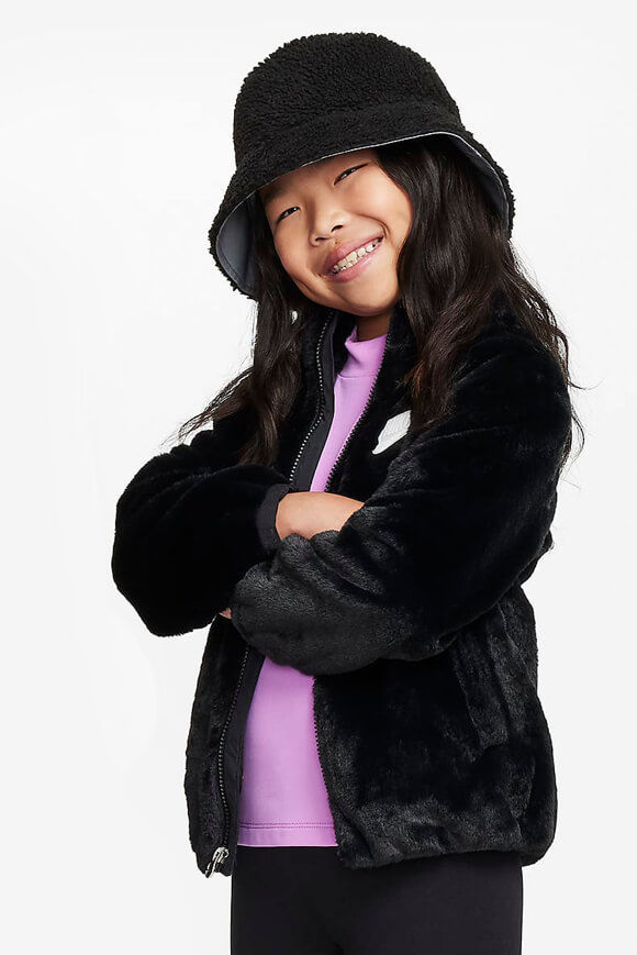 Nike Faux Fur Kids Jacke | Black | Mädchen  | 3y von Nike