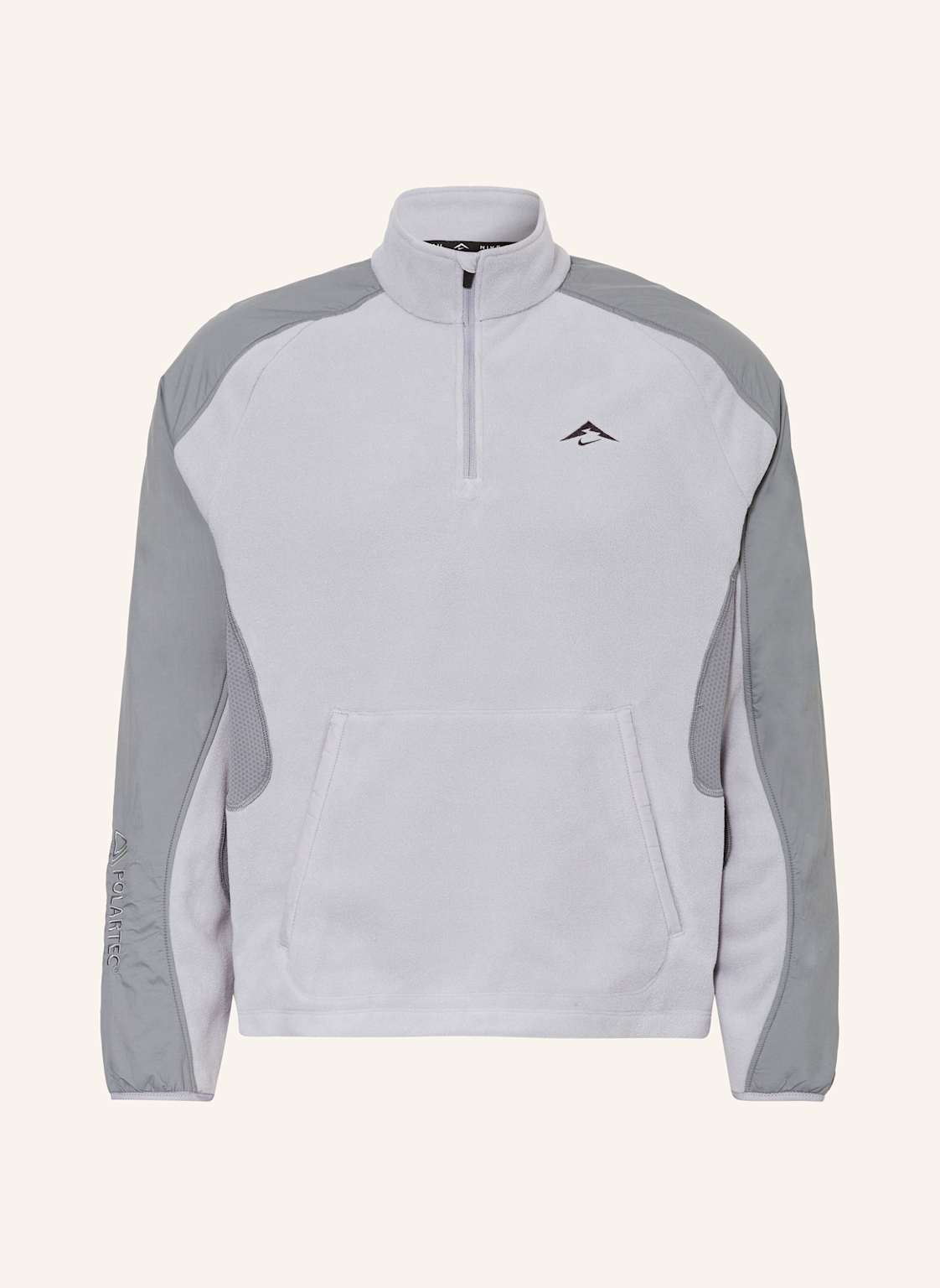 Nike Fleece-Troyer Polartec Trail grau von Nike