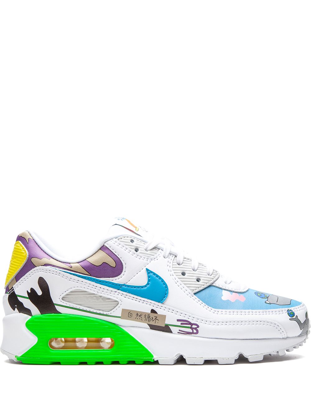 Nike x Ruohan Wang Flyleather Air Max 90 QS sneakers - White von Nike