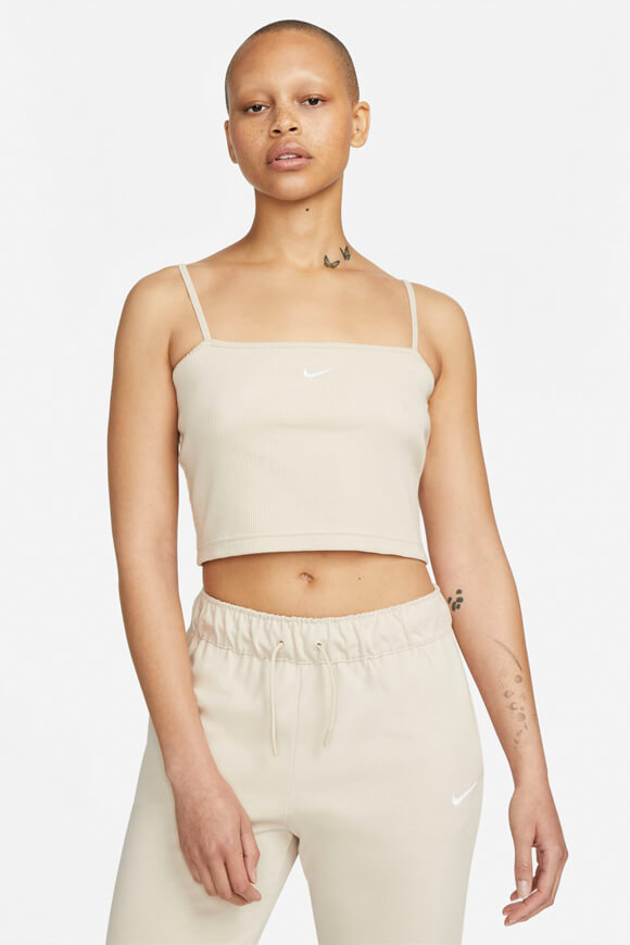 Nike Geripptes Crop Trägertop | Sanddrift | Damen  | M von Nike