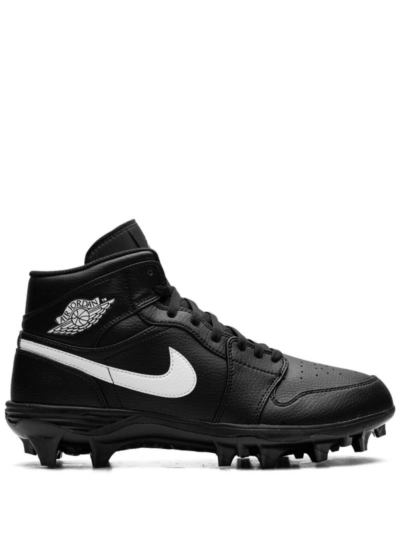 Nike Jordan 1 Mid "Black/White" cleats von Nike