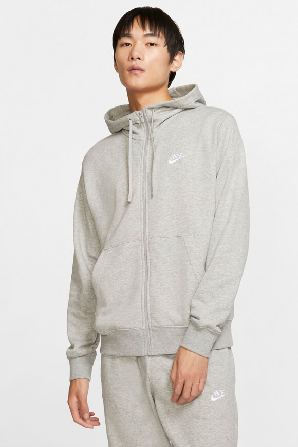 Nike Kapuzensweatjacke | Light Grey Heather | Herren  | XL von Nike