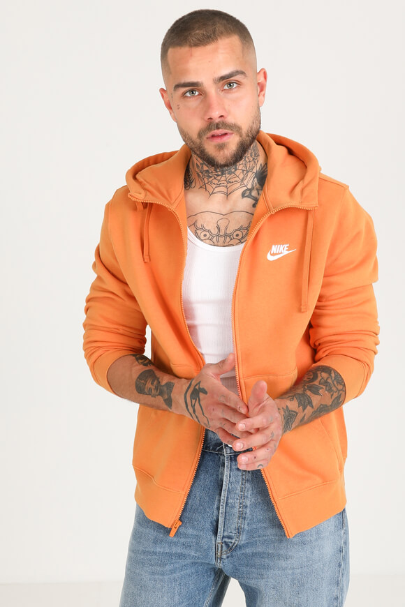 Nike Sportswear Club Kapuzensweatjacke | Hot Curry | Herren  | XS von Nike